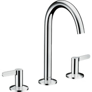 Hansgrohe - 3-Loch Waschtischarmatur 170 AXOR One mit Push-Open Ablaufgarnitur chrom