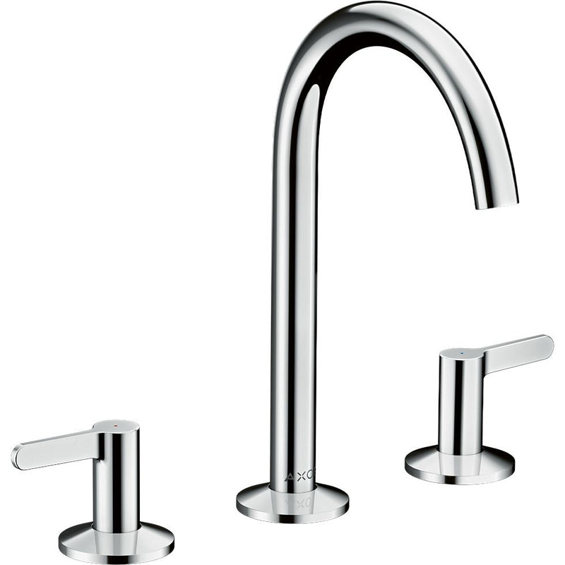 Hansgrohe - 3-Loch Waschtischarmatur 170 AXOR One mit Push-Open Ablaufgarnitur chrom