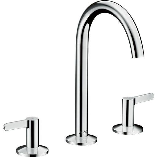 Hansgrohe - 3-Loch Waschtischarmatur 170 AXOR One mit Push-Open Ablaufgarnitur chrom