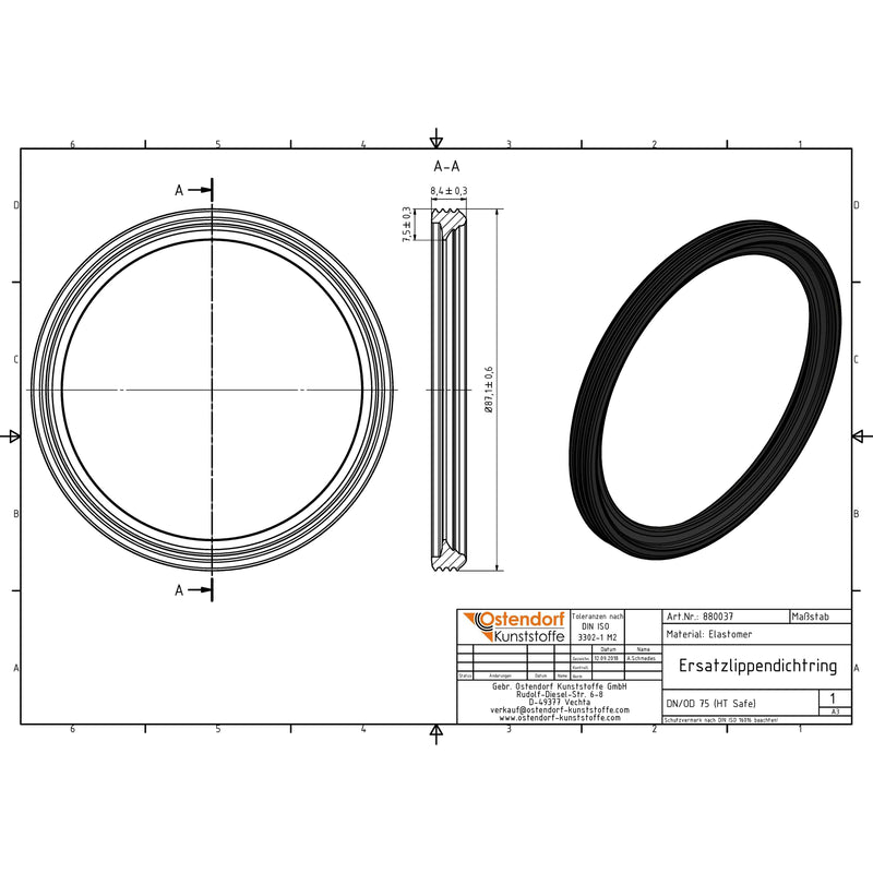 Gebr. Ostendorf - HSD Safe D-Ring 75
