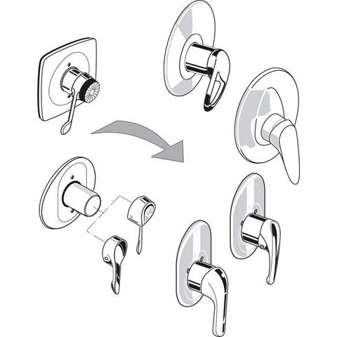 Ideal Standard - UP Bausatz Reno-Set Brausearmatur A963801NU