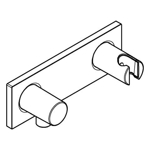 Grohe - Wandanschlussbogen Grohtherm F 26878 intgr. Brausehalter ohne UPK chrom