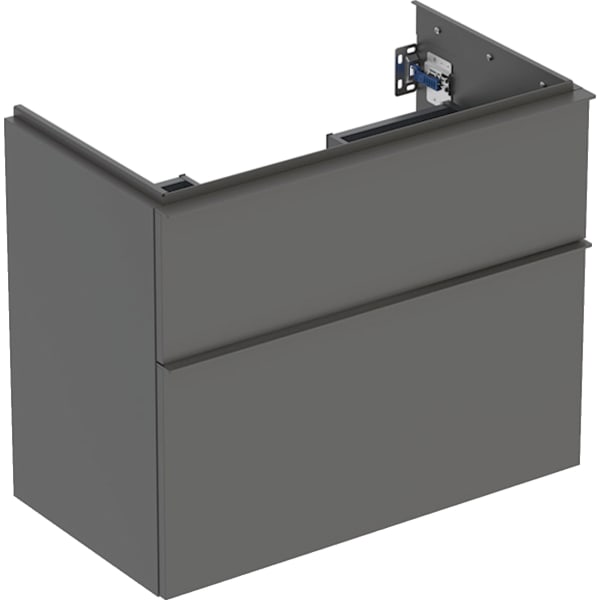 Geberit Vertriebs - iCon Unterschrank f. WT, verk. Ausld. 74x61,5x41,6cm, 2 Schubl., lava