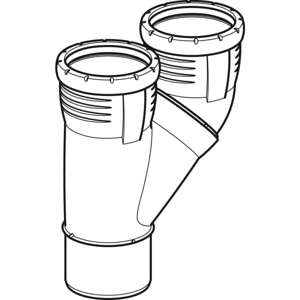 Geberit Vertriebs - Silent-Pro Parallelabzweig 45Gr d110/110