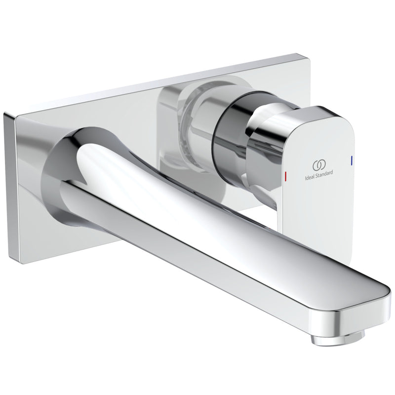 Ideal Standard - Wand-WT-Armatur UP TONIC II,5 l/min., Bausatz 2,Ros.193x83mm,Ausld.225mm,Chrom