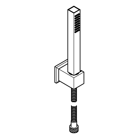 Grohe - Wandhalterset Rainshower Aqua Cube Stick 26886 1 Strahlart 9,5 l/min chrom