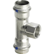Viega - T-Stück SANPRESS Inox 2317.2LF labsfrei 22mmx1/2 IGx22mm