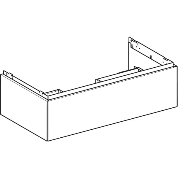 Geberit Vertriebs - ONE Unterschrank für WT/-Platte 1 Schubl., 88,8x26,6x47cm, weiß matt