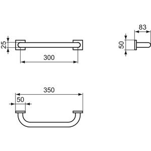 Ideal Standard - Wannengriff IOM SQUARE, Chrom