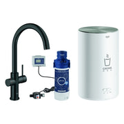 Grohe - Armatur und Boiler GROHE Red Duo 30083_1 M-Size C-Auslauf velvet black