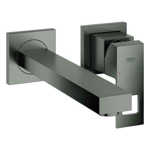 Grohe - 2-Loch-WT-Wandbatterie EUROCUBE 23447 FMS hard graphite gebürstet