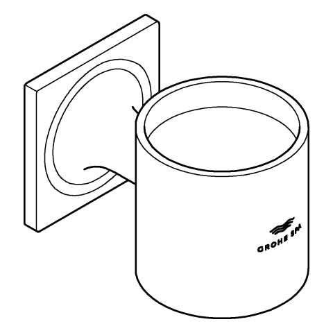 Grohe - Halter ALLURE 40278_1 für Glas oder Seifenspender chrom