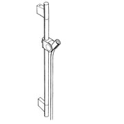 Hansgrohe - Brausenstange AXOR UNO mit Schlauch 900mm 27989000 chrom