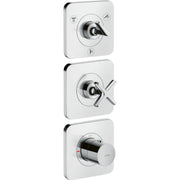 Hansgrohe - Thermostatmodul UP AXOR CITTERIO E Fertigset 3 Verbraucher chrom