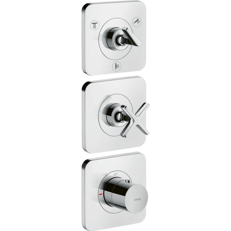Hansgrohe - Thermostatmodul UP AXOR CITTERIO E Fertigset 3 Verbraucher chrom