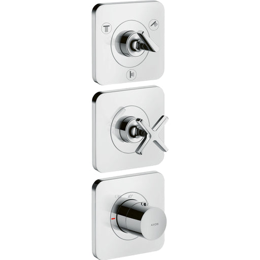 Hansgrohe - Thermostatmodul UP AXOR CITTERIO E Fertigset 3 Verbraucher chrom