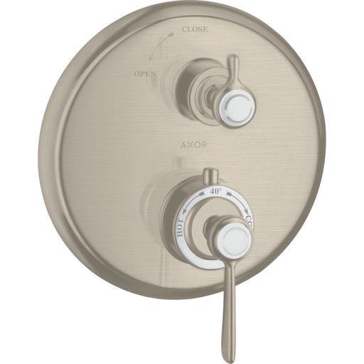 Hansgrohe - Thermostat Unterputz AXOR Montreux F-Set Hebelgriff BN mit Absperrventil