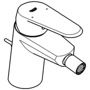 Grohe - Bidet EHM EURODISC C 33244 Zugstangen-Ablaufgarnitur chrom