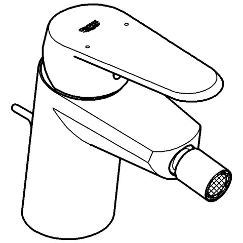 Grohe - Bidet EHM EURODISC C 33244 Zugstangen-Ablaufgarnitur chrom