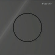 Geberit Vertriebs - Typ 40 UR-Strg. mit pneum. Sp-Ausl. Round, Glas schwarz
