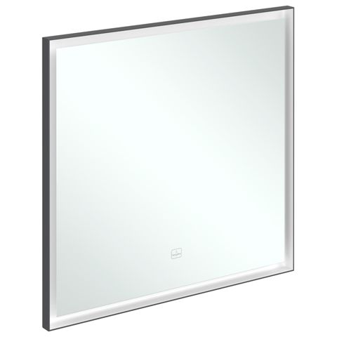 VILLEROY & BOCH - Spiegel Subway 3.0 800x750x47,5mm m. Bel. BiColour (Black Matt White Matt)