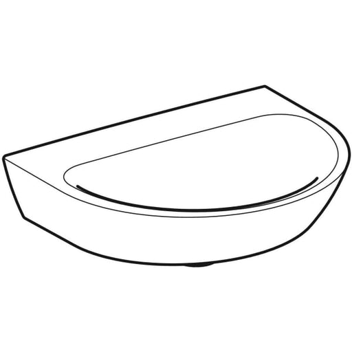 Geberit Vertriebs - Handwaschbecken RENOVA, 50x40cm o. Hl., o. Ül., weiß, kompl. geschl