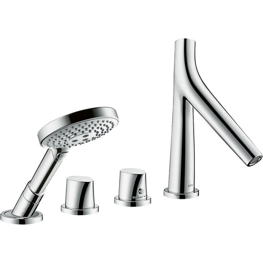 Hansgrohe - 4-Loch Wannenarmatur AXOR Starck Organic F-Set für Fliesenrand chrom