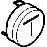 Hansgrohe - Druckknopf Symbol Mono mattschwarz