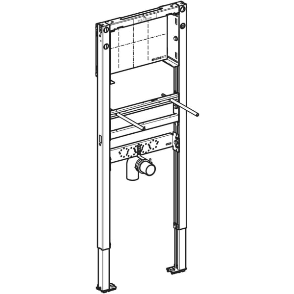 Geberit Vertriebs - Duofix Element f. WT, 112-130cm schmale Ausführung, Wandarmatur UP