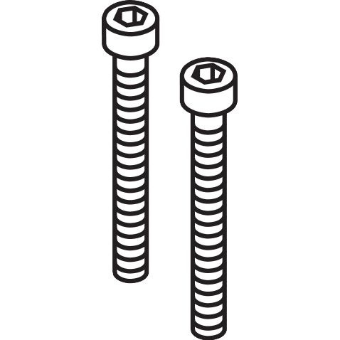 Hansgrohe - Zylinderschraube Set M5x45mm DIN 912 Gewinde bis zum Kopf