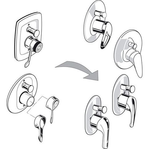 Ideal Standard - UP Bausatz Reno-Set Wannenarmatur A963800NU