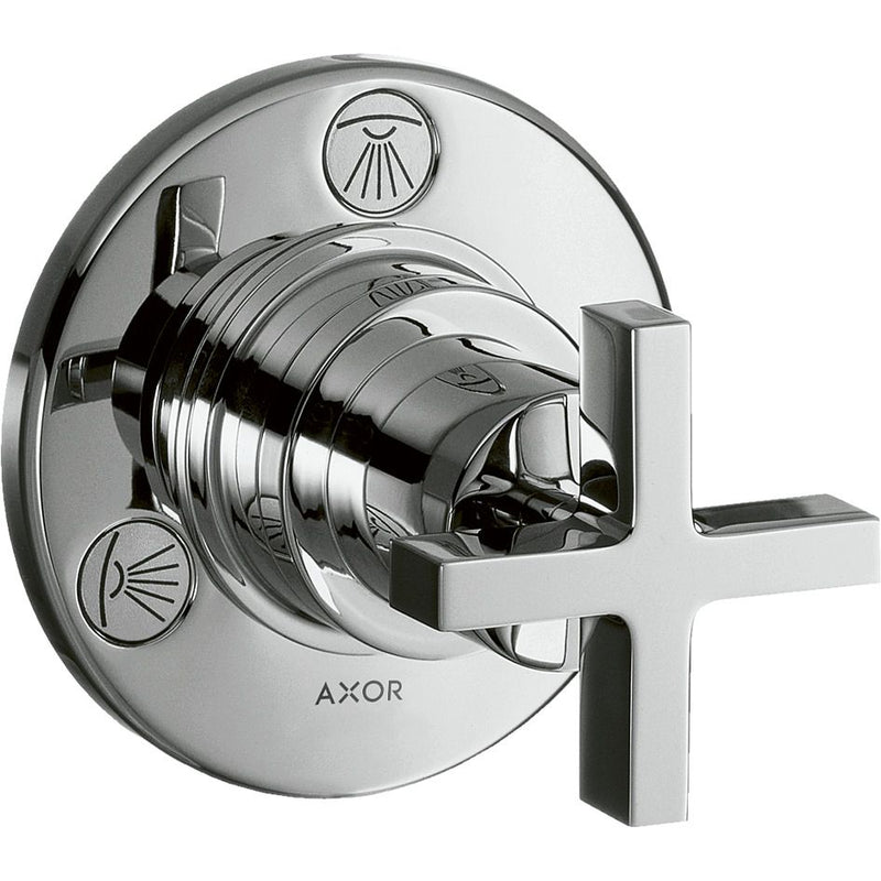 Hansgrohe - 4-Wege Umstellung AXOR CITTERIO 39925000 Fertigset chrom m.Kreuzgriff