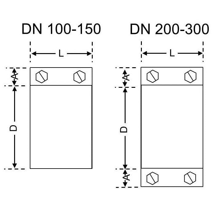 Düker - Fornatis CV-Verbindungsmanschette DN 50