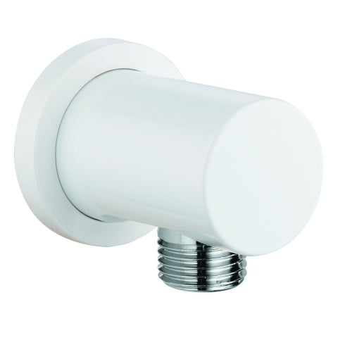 Grohe - Wandanschlussbogen RAINSHOWER 27057 runde Rosette moon white/chrom