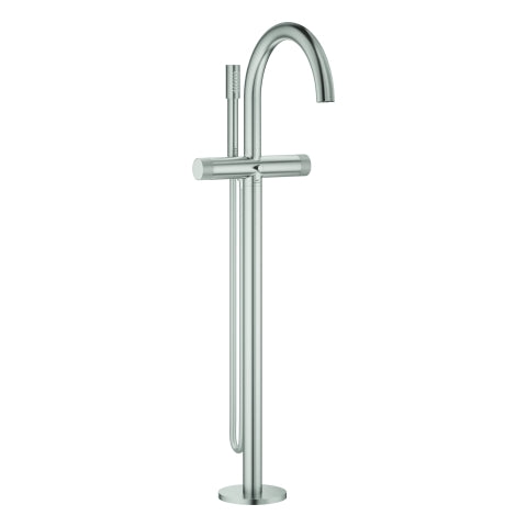 Grohe - Wannenbatterie Atrio Private C. 25229 BM Knopfbetätigung supersteel
