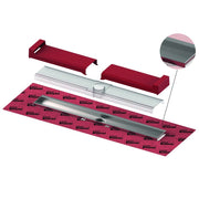 TECE SE - TECEdrainline-Evo Rinne mit WFA, 700 mm befestigte Seal System Dichtmanschette