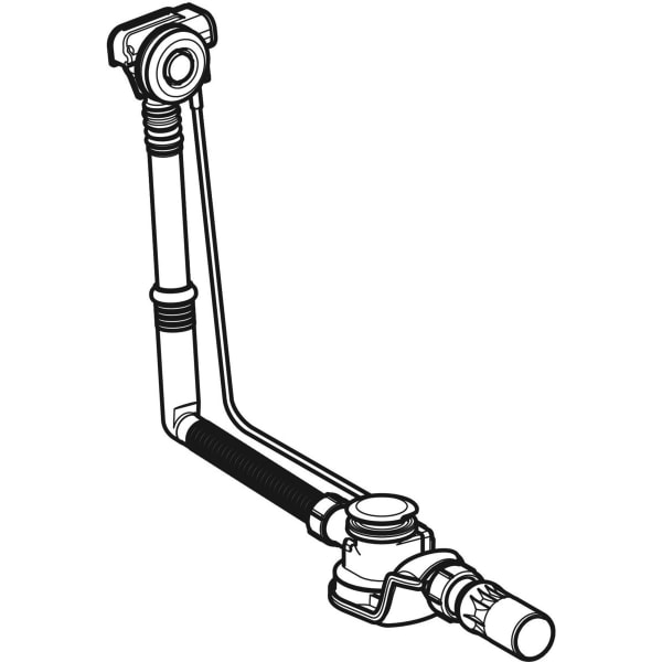 Geberit Vertriebs - BW-Ablauf, mit PushControl d52 L:50cm, mit Fertigbauset, DN40/50, chrg