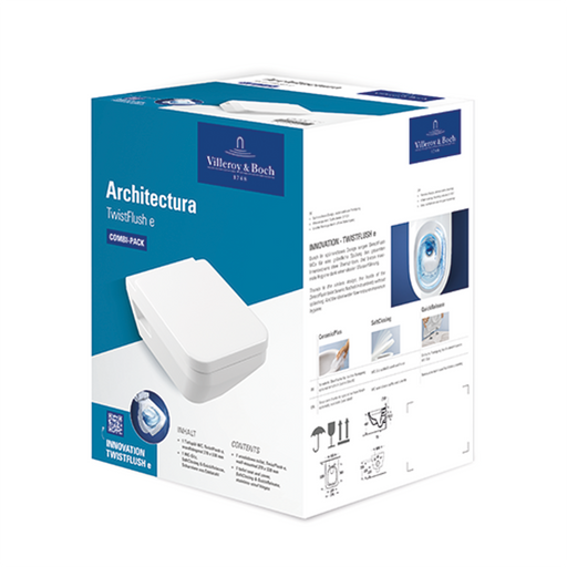 VILLEROY & BOCH - Combi-Pack Architectura 370x530x355mm wandh Abg waagr m TwistFl e3 weAlpinc