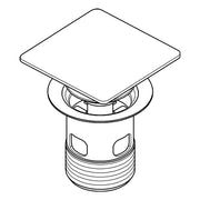 Grohe - Stopfen 40565 inkl. Kelch für Standard Ablaufgarnitur warm sunset