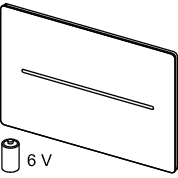 TECE SE - TECEsolid WC-Elektronik 6 V, Ersatzteil Abdeckplatte Edelstahl geb. AFP