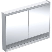 Geberit Vertriebs - ONE Spiegelschrank mit Ni/Comf.Light 2 Türen, AP-Mont., 120x90x15cm, alu