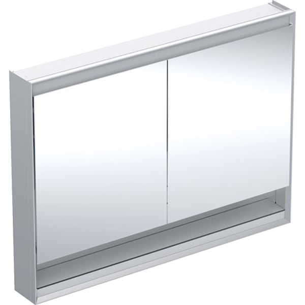 Geberit Vertriebs - ONE Spiegelschrank mit Ni/Comf.Light 2 Türen, AP-Mont., 120x90x15cm, alu