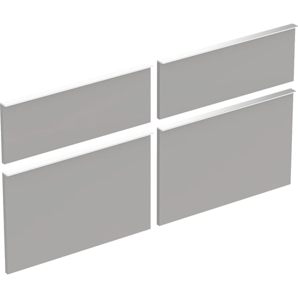 Geberit Vertriebs - Schubladenfront Platin, 4 Stück zu ICON WTU 840422