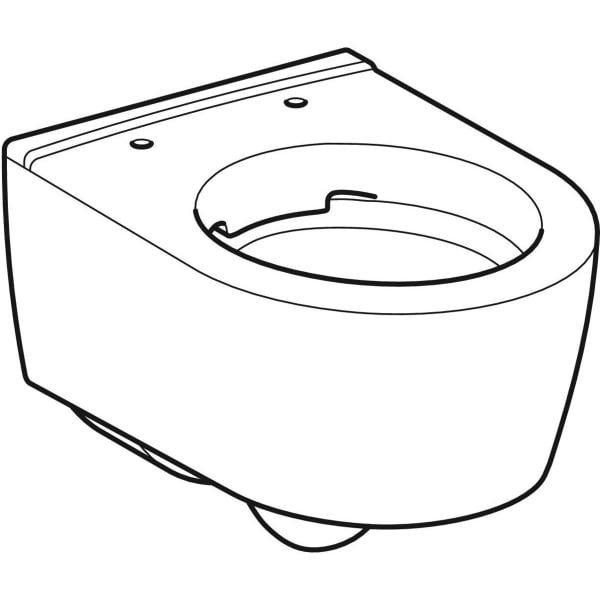Geberit Vertriebs - iCon xs Tiefspül-WC kurz, spülrandlos 4,5/6l, wandh., Ausld. 490mm, weiß