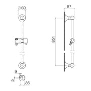 Dornbracht - Duschgarnitur MADISON Flair 26413370 platin