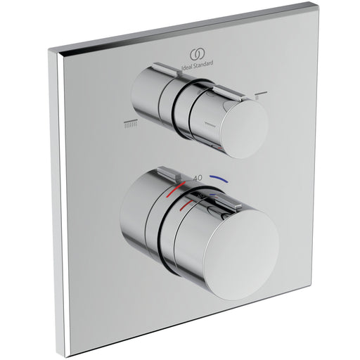 Ideal Standard - IS Badethermostat UP Ceratherm C100 Rosette 163x163mm Chrom