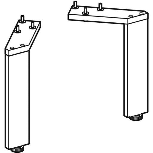 Geberit Vertriebs - Smyle Square Set Füße, H:18cm hochglanz-verchromt