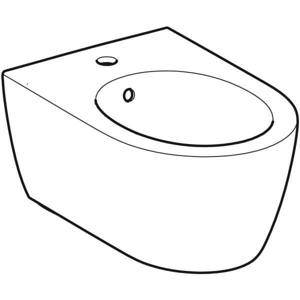 Geberit Vertriebs - iCon Wandbidet, T:53cm mit Überlauf, weiß, NEU