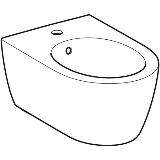 Geberit Vertriebs - iCon Wandbidet, T:53cm mit Überlauf, weiß, NEU
