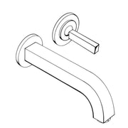 Hansgrohe - Waschtisch EHM UP AXOR CITTERIO 39116 chrom Fertigset o.Platte